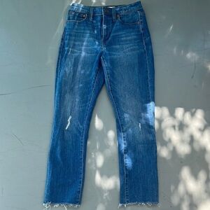 Madewell The High Rise Slim Crop Boy Jean Size 23